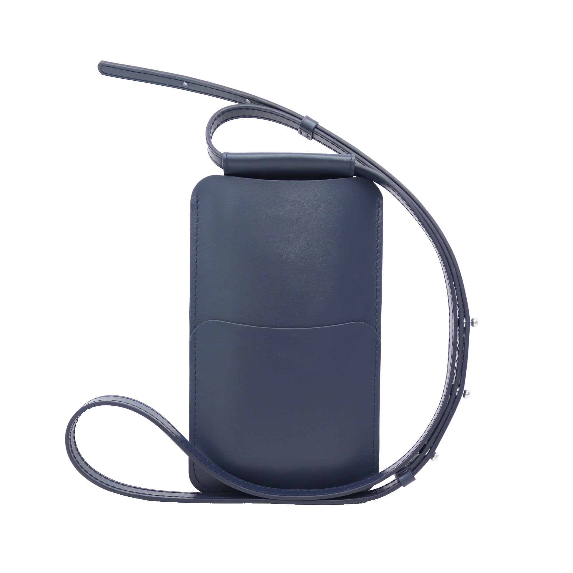 Leather Phone Bag - Navy — Framsida
