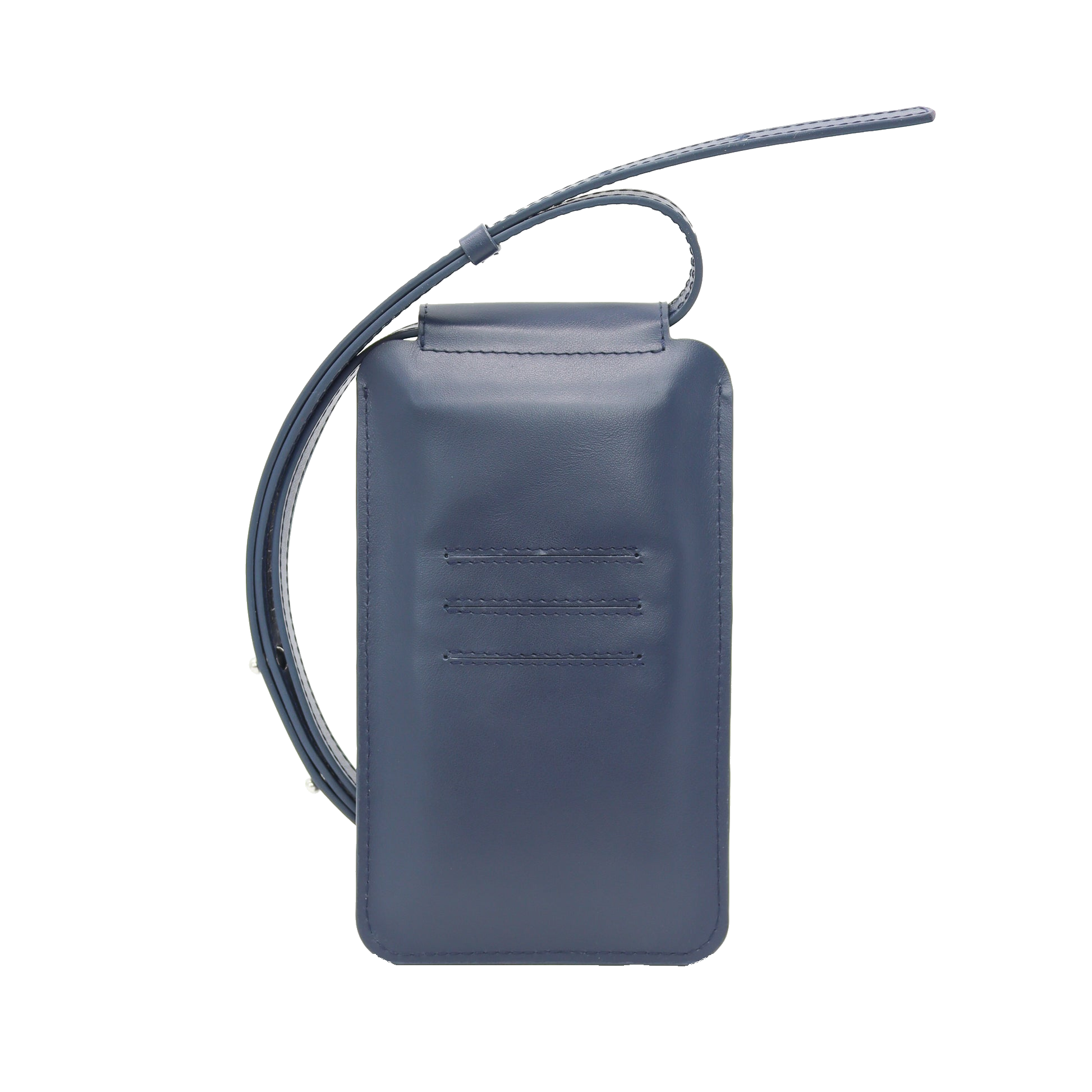 Leather Phone Bag - Navy — Baksida
