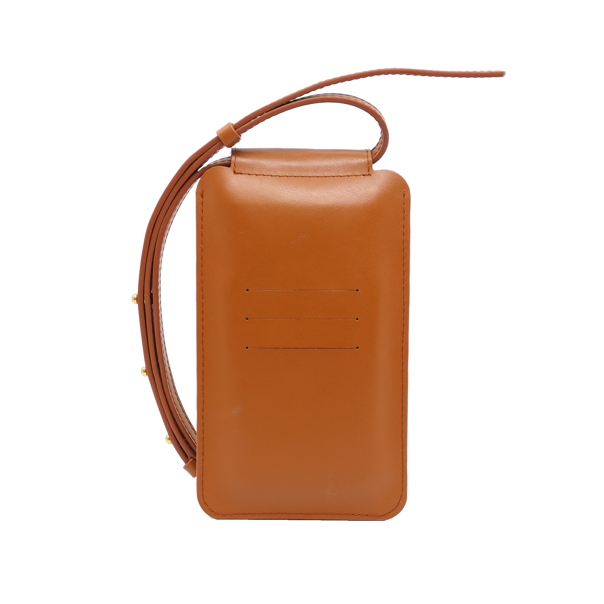 Leather Phone Bag - Tan — Baksida